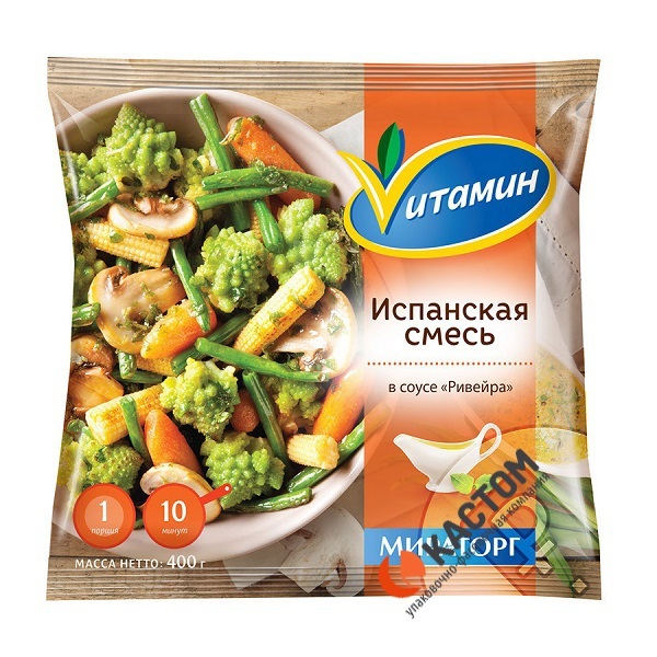 Упаковка для замороженных овощей